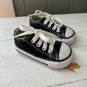 Baby black converse size 3